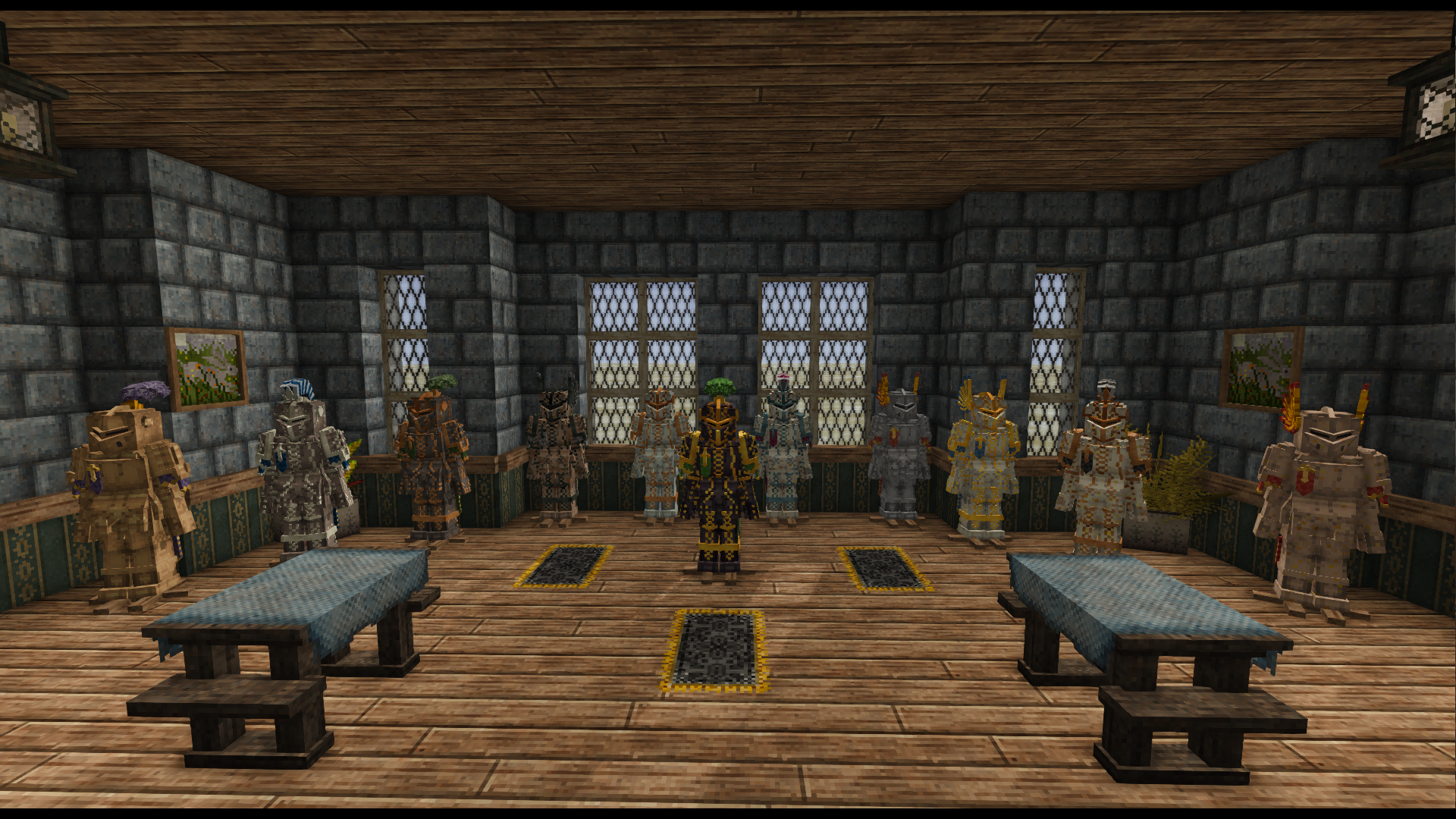 Greenwich armor set wideshot